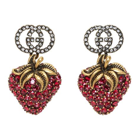 gucci strawberry jewelry|Gucci jewellery for women.